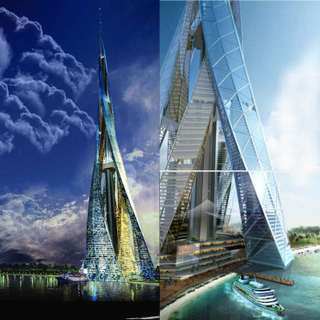 Illustration for article titled These futuristic cities are housed inside a single, gigantic building